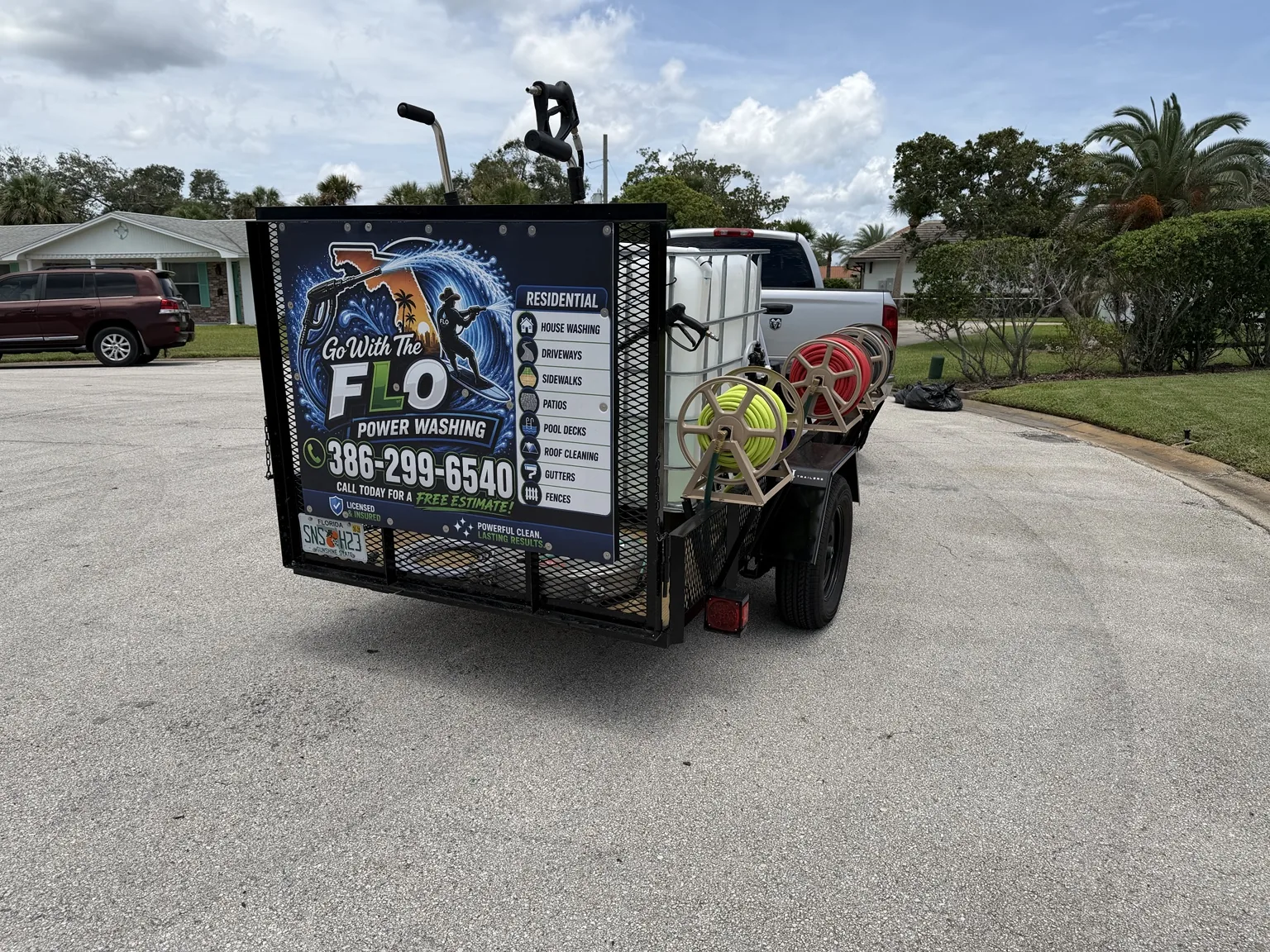 Go With The Flo professional equipment trailer